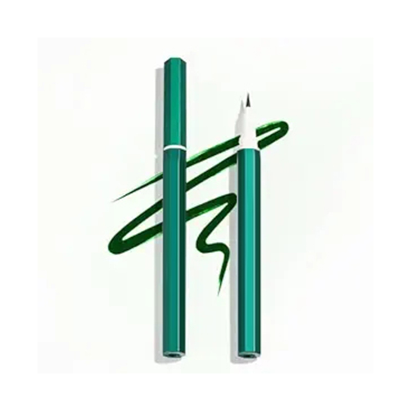 Delineador de ojos líquido verde de larga duración y secado rápido