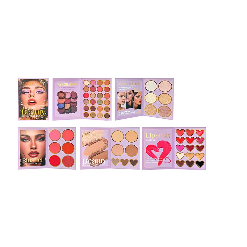 Magno de sombra de ojos de libro de 5 capas fáciles de transportar