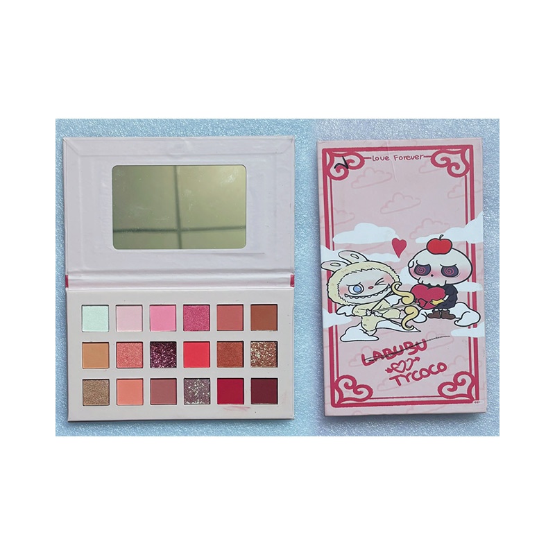 18 colores de sombra de ojos impermeable y a prueba de sudor