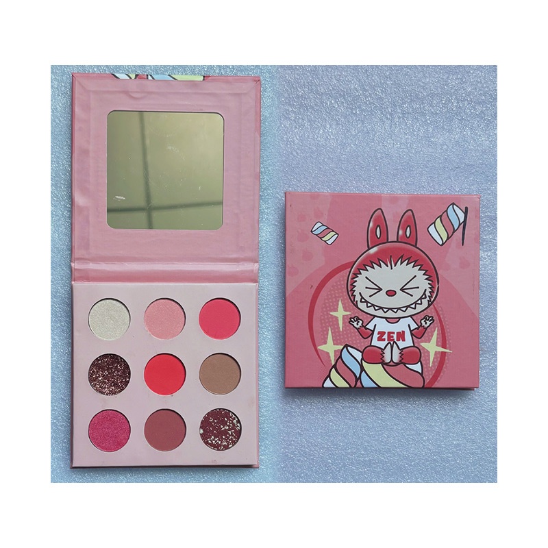 9 colores de sombra de ojos suave y no irritante