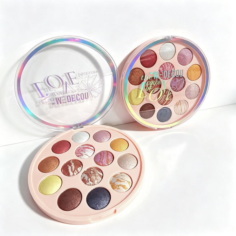 Paleta de maquillaje de horno de 14 colores suave y sedosa