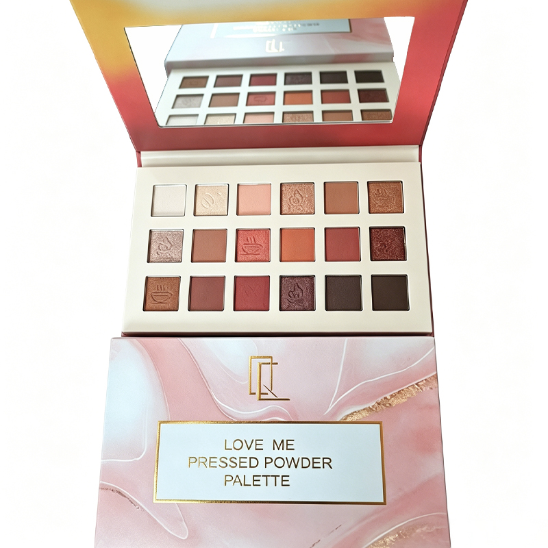 Vibrante paleta de sombras de ojos de 18 colores para un aspecto impresionante